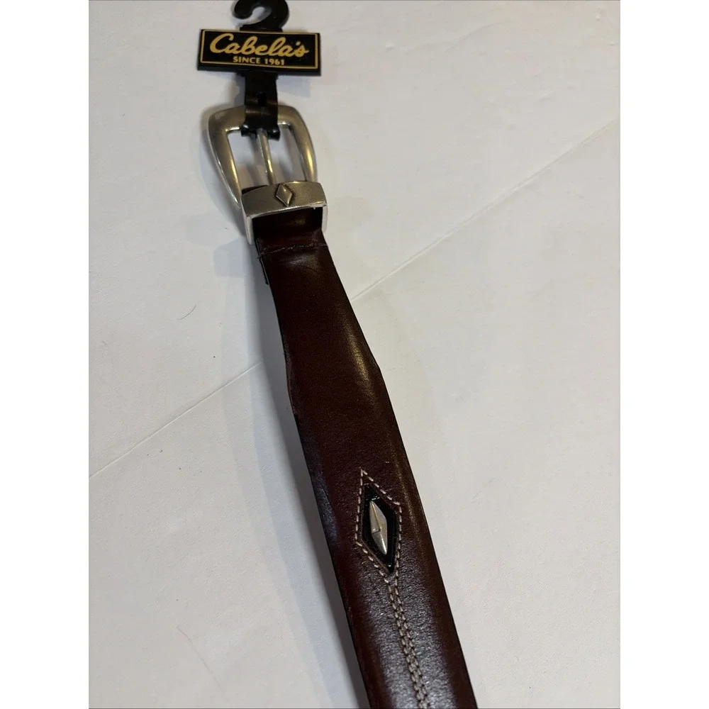 Cabela's Belt Men's 48 Brown Western Style 95-1271 New
